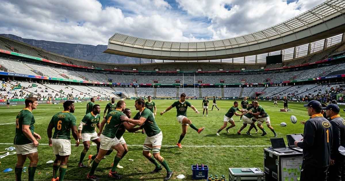 جنوب أفريقيا تُكمل استعداداتها لكأس العالم للرغبي 2027 بأداء مُبهج